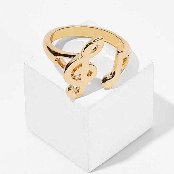 3/$30 Gold Music Note Ring - Picture 3 of 5